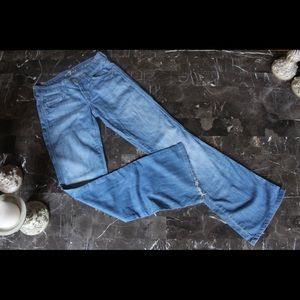7 For All Mankind "A" Pocket Flare-Leg Jeans